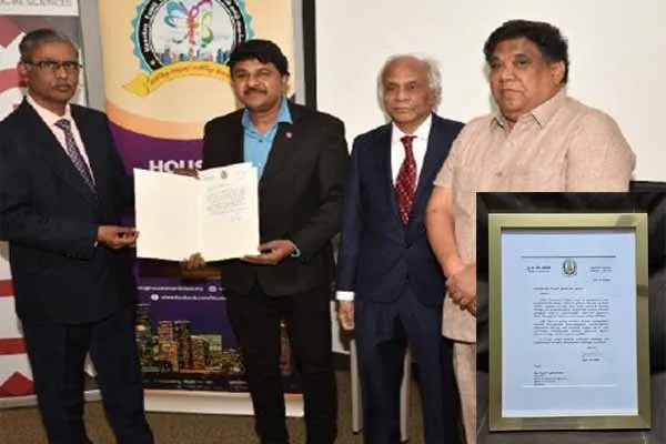 The Houston Tamil seat will cost an additional Rs 1.50 crore fund Greetings from CM MK Stalin