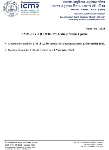 india coronavirus samples tested icmr details 