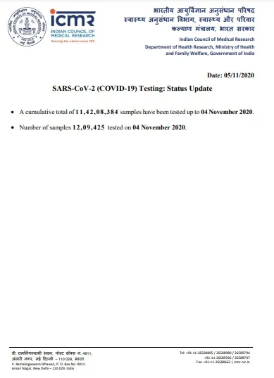 india coronavirus samples tested icmr 