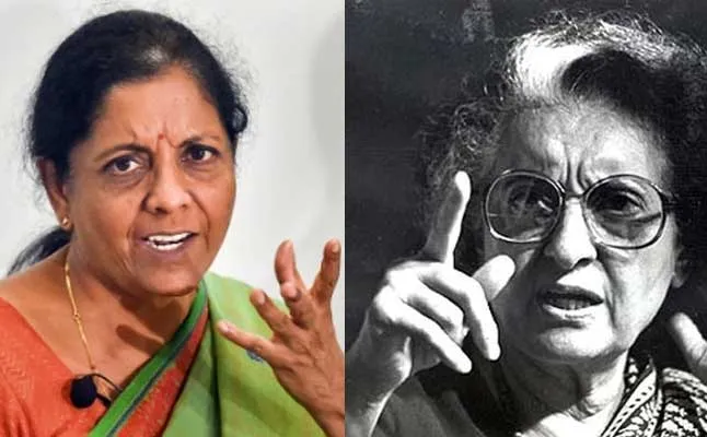 indira gandhi nirmala seetharaman