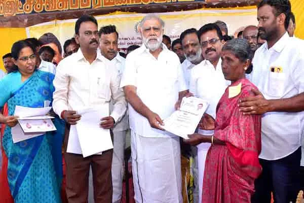 minister periyasamy participated for dindigul pandrimalai hospital stone laying function