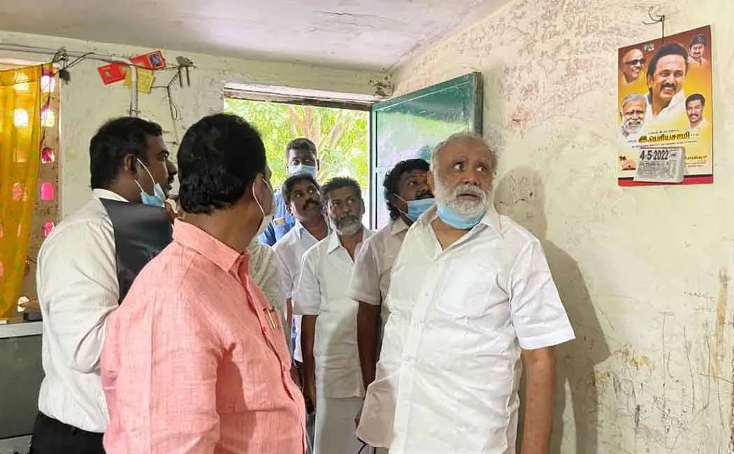 The minister personally inspected the residential renovation work in Samathupuram!