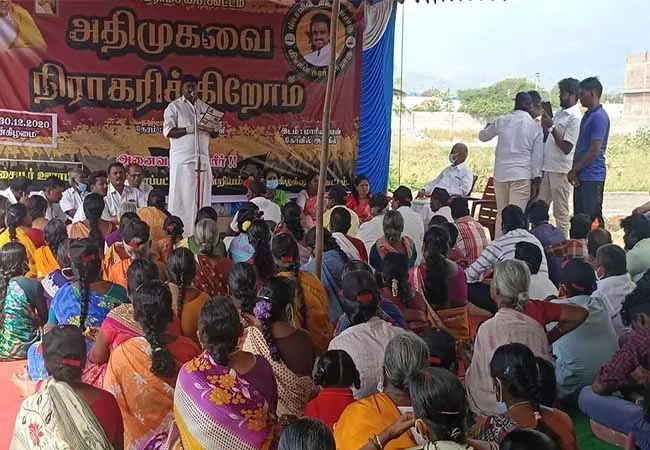 dmk party makkal grama sabha salem district 