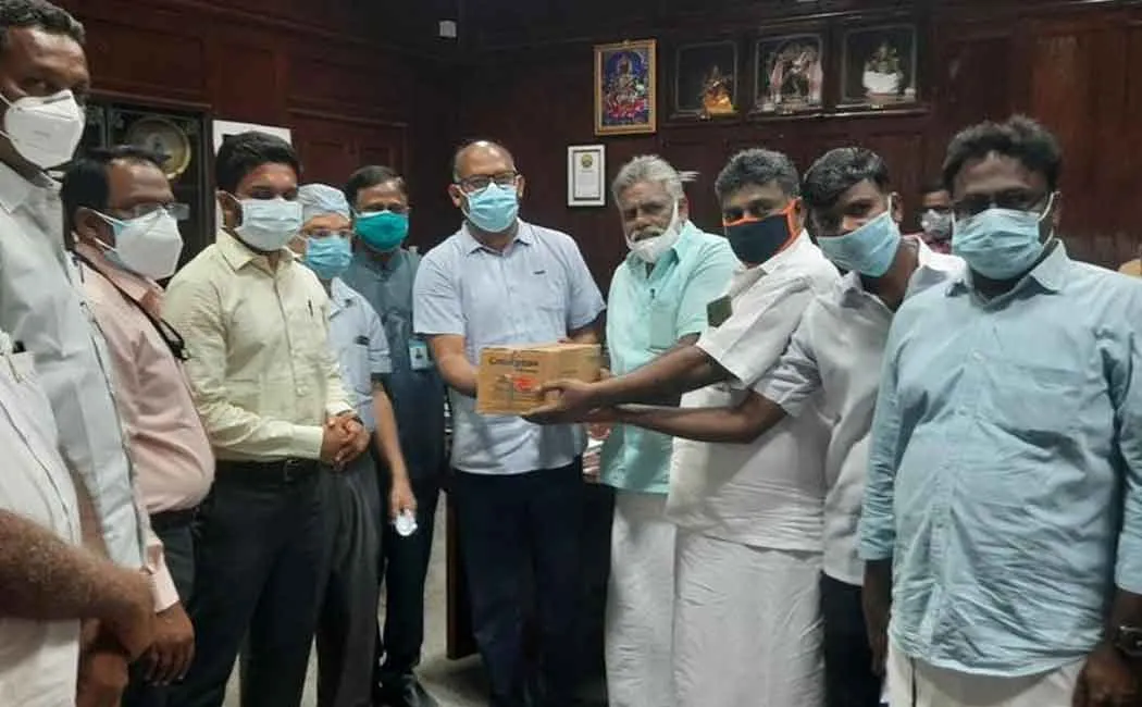 The mosque congregation donated 83 fans to the government hospital