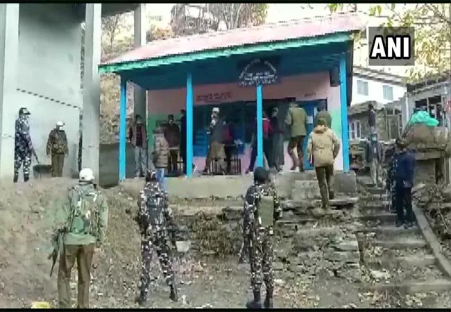 jammu- kashmir district development council election first phase voting underway 