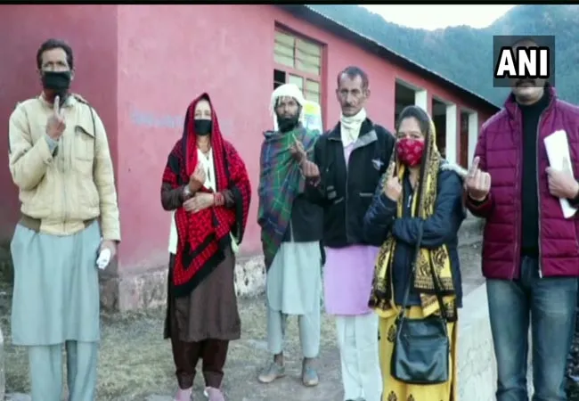 jammu- kashmir district development council election first phase voting underway 