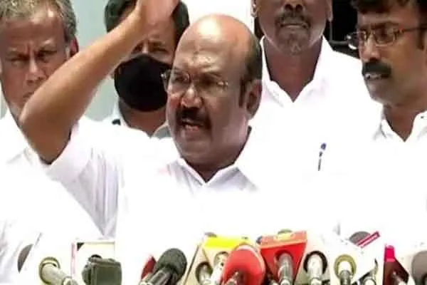 former admk minister jayakumar against bjp annamalai 
