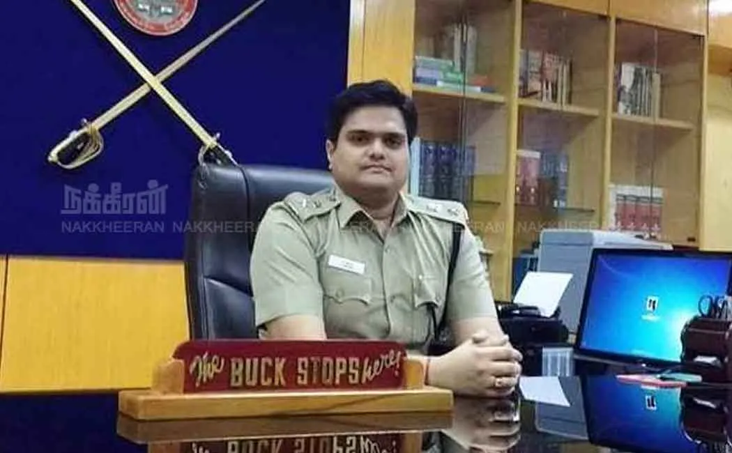 vikraman takes charge as karur superindent of police