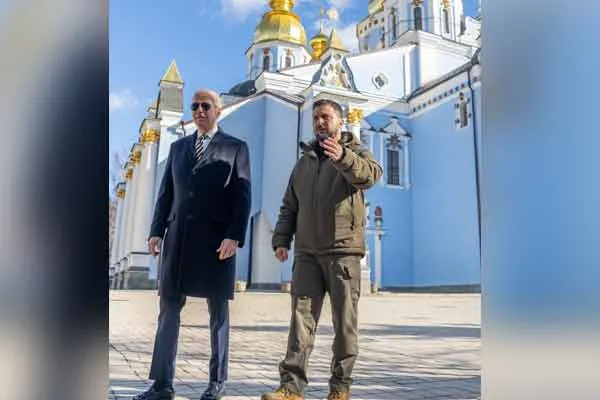 american president joe biden travelled in ukraine 
