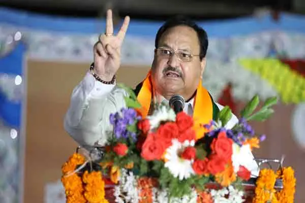 bjp national president jp nadda press statement