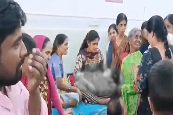 A strong anesthetic injection for ear piercing The tragedy of the child