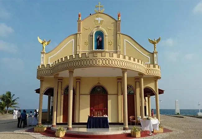 Kachchativu St. Anthony's Church Festival begins with flag hoisting!