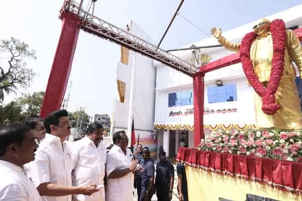 nagercoil dmk office kalaignar statue opening ceremony