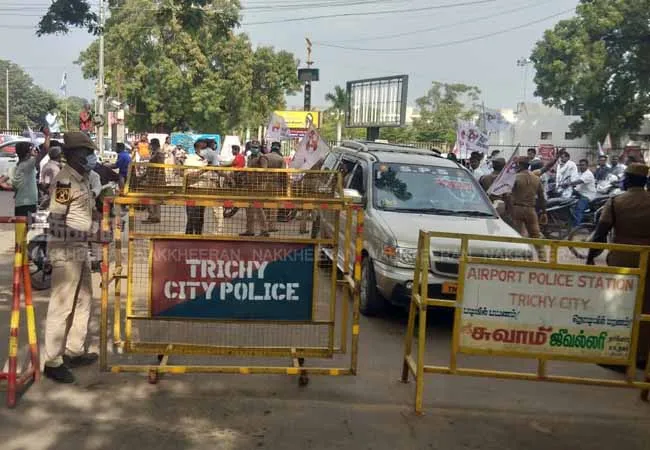 tn assembly election campaign kamal haasan arrived at trichy 