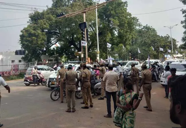 tn assembly election campaign kamal haasan arrived at trichy 