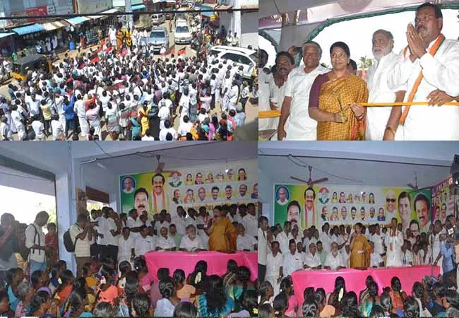 nanguneri assembly by election dmk kanimozhi mp start the election campaign 