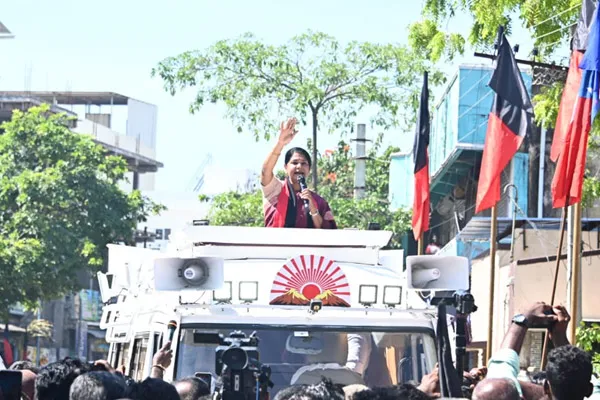 Kanimozhi obsession on modi and she questioned Democracy? Dictatorship? for lok sabha election