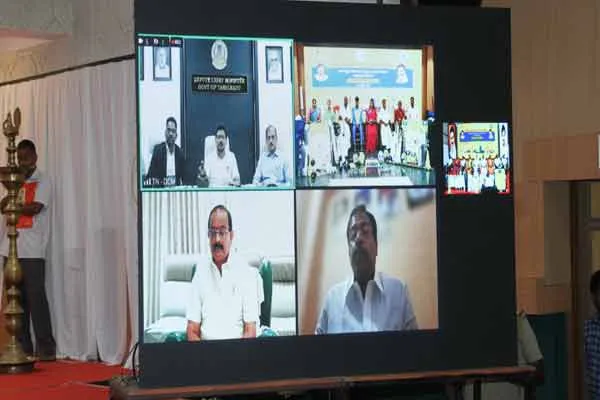 Minister I. Periyasamy speech at Sports equipment provided event