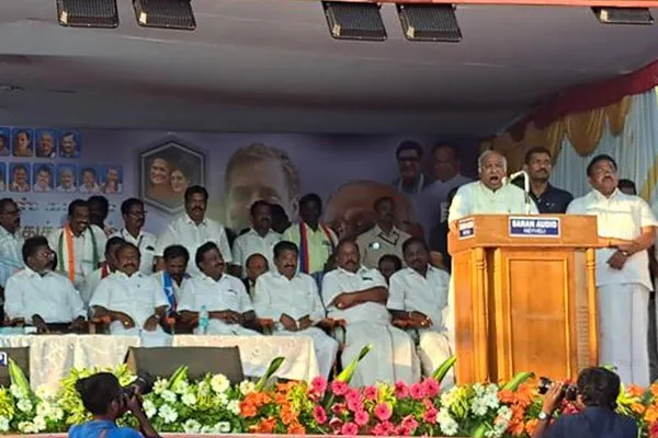 “ Mallikarjun Kharge speech Only a DMK government can deliver sustainable development in Tamil Nadu