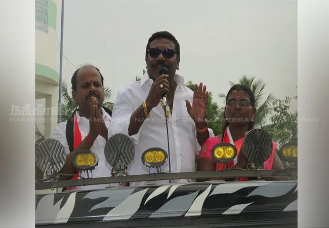 local body election campaign actor karunas mla sivagangai district 