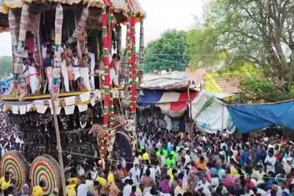karur kulithalai ayyarmalai rathnagiriswarar temple chithirai car festival 