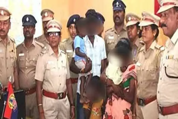 katpadi railway station girl child incident police rescue and handover parents