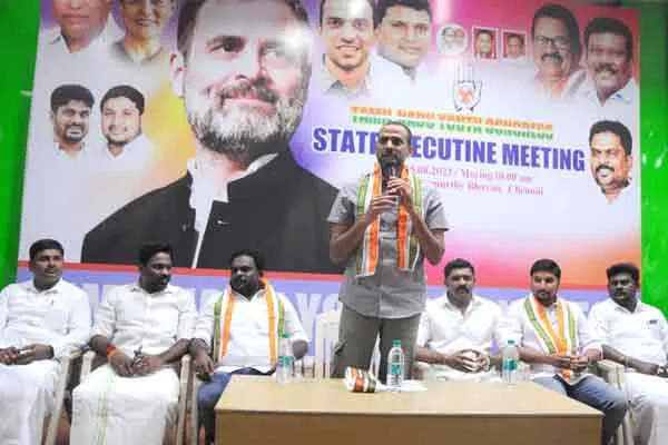 Congress youth in charge who challenged Annamalai