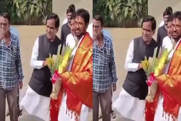 Senior BJP leader who kicked the volunteer in maharashtra