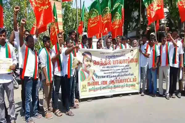 minister senthil balaji enforcement directorate issue condemn incident