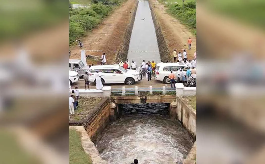 Water opening for irrigation ... Farmers happy