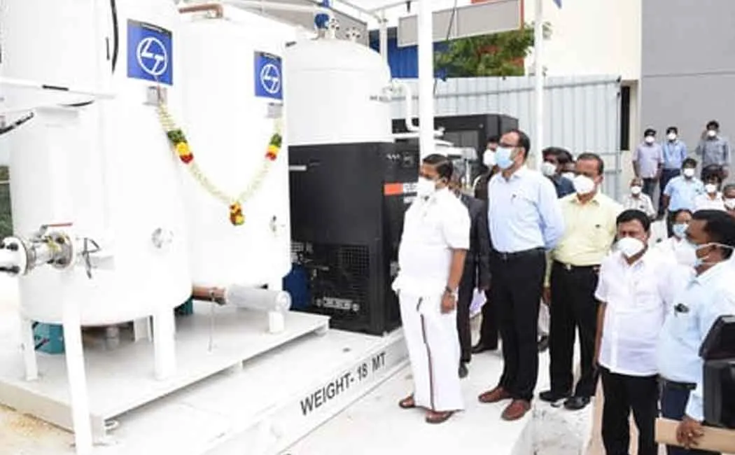 Minister K. Ramachandran opens new oxygen stations