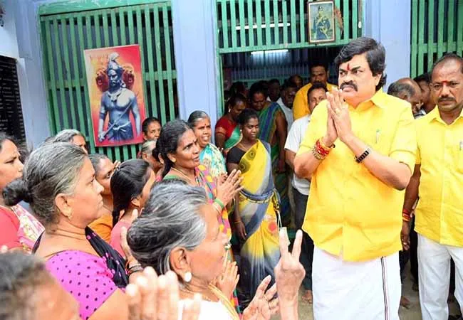 admk candidate and minister election campaign 