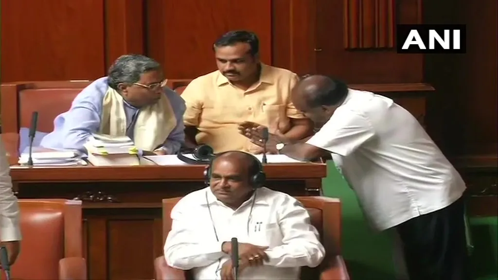 karnataka floor test for today process going now 