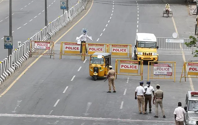 The full curfew came into effect in Madurai this morning