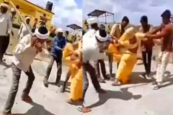 The gang beat the woman mercilessly in madhya pradesh