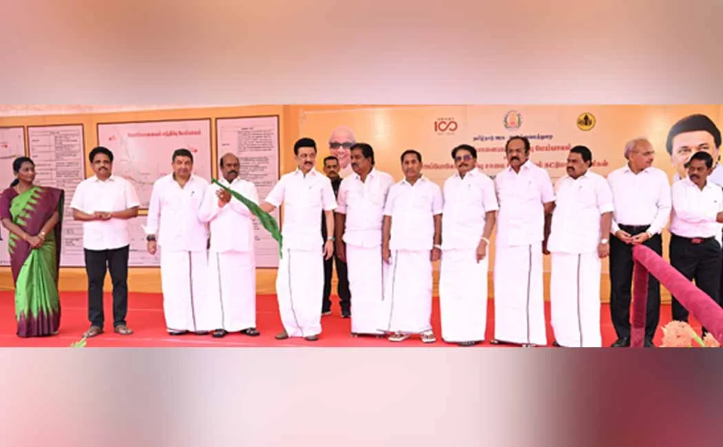 Chief Minister M.K.Stalin started the construction work