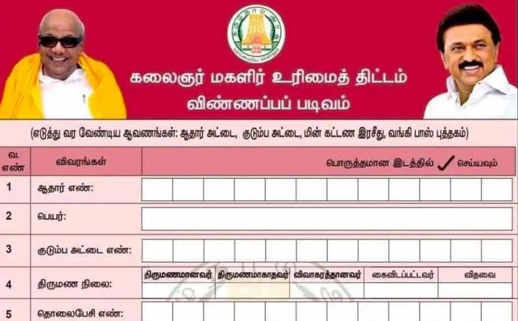 kalaignar  Women Rights Project  Tamil Nadu Government New Notification