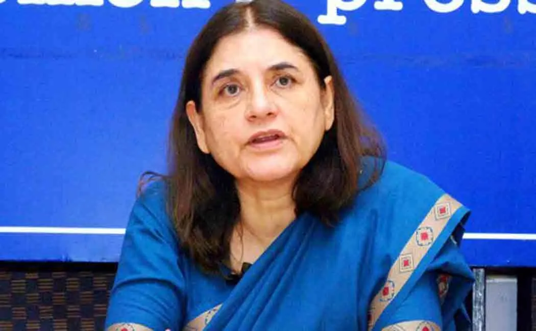 menaka gandhi campaigning against mayawati