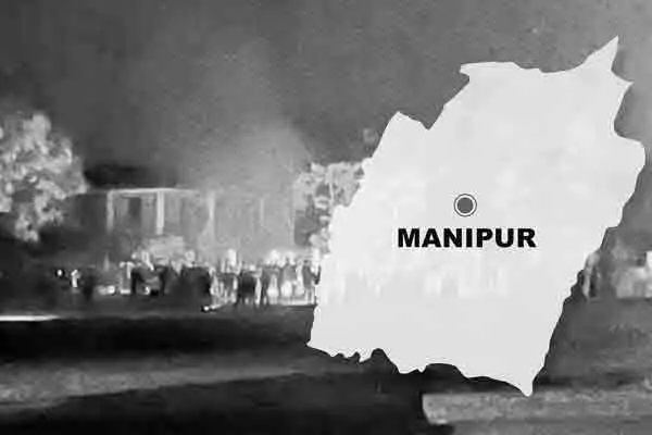 An attempt was made to seige the chief minister's house in Manipur 