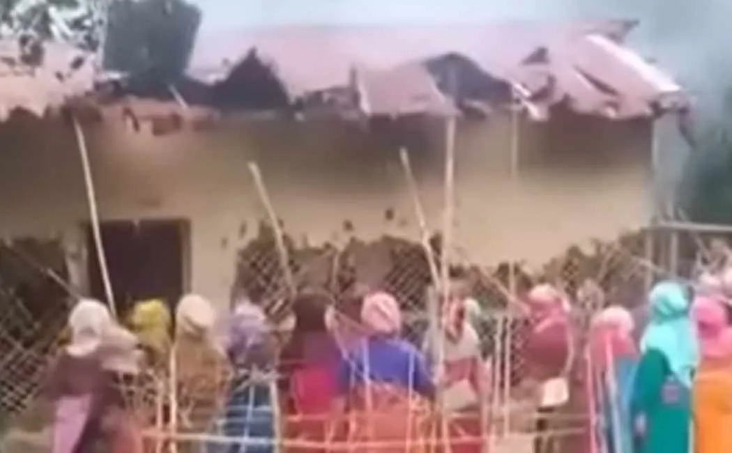 Manipur Video Affair home fire issue