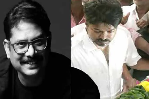 Vijay paid tributes to manoj bharathiraja