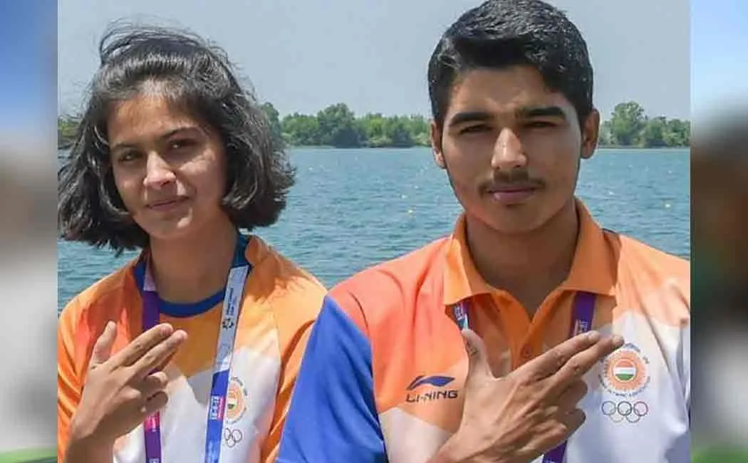 indian team bags gold in issf world cup held at china