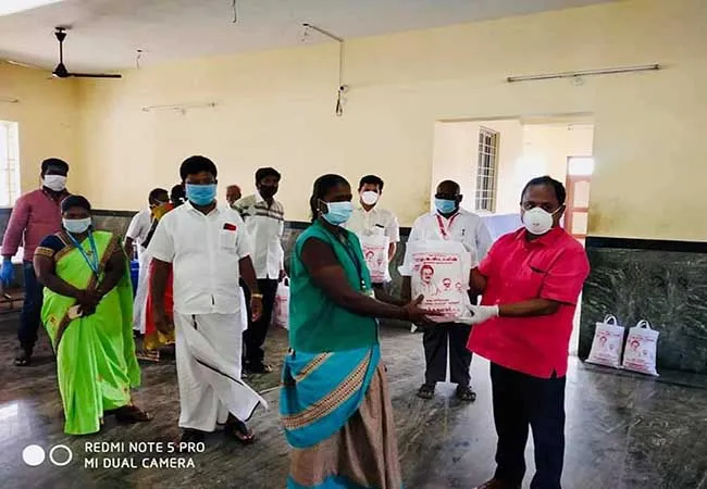 cleaning workers dmk party leader 