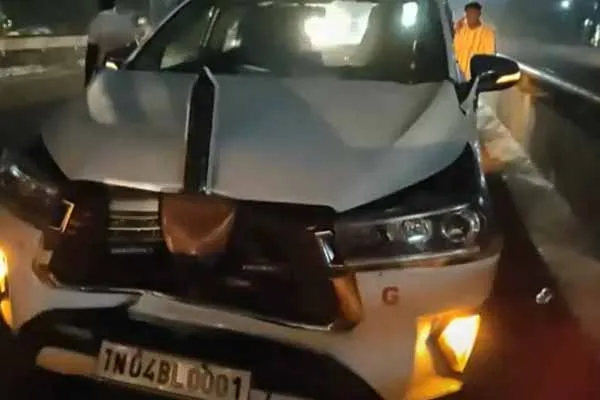 Chennai mayor Priya's car was involved in an accident