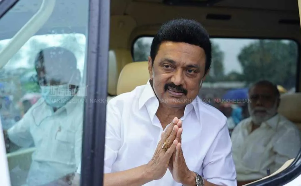 Welcome to Chief Minister Stalin in pouring rain!