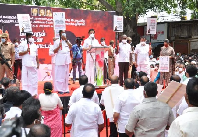 tamilnadu govt school students governor dmk mk stalin
