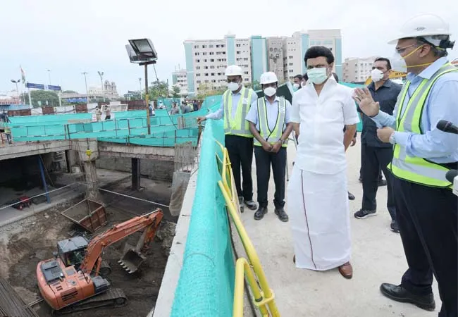 Chief Minister who personally inspected the Metro projects! 