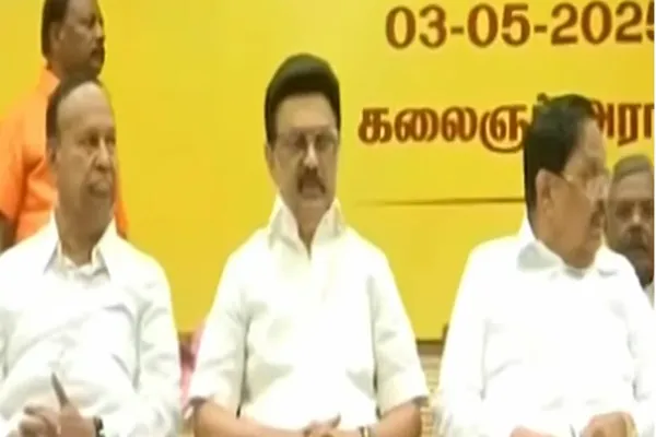 Chief Minister MK Stalin's criticism eps at district secretaries meeting