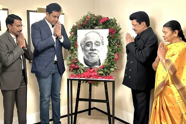 Anna Memorial Day to CM MK Stalin Respect In Spain 