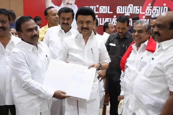 meeting of DMK MPs led by CM MK Stalin